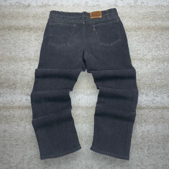 Vintage Levis Action Jeans Relaxed Fit Smoke Black Wash Made in USA 90s